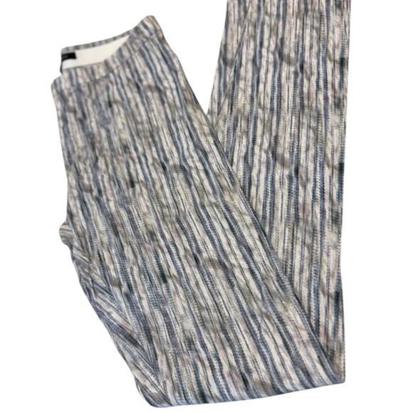 Theyskens' Theory size 4 NWOT pull on Striped Skinny Pants in Blue and Gray - Picture 2 of 11